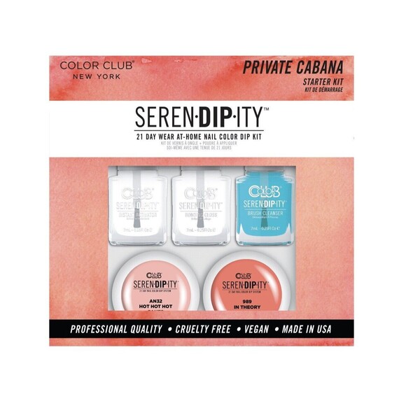 Color Club New York Serendipity 21 Day At Home Nail Color Dip Kit Private Cabana - Picture 1 of 1